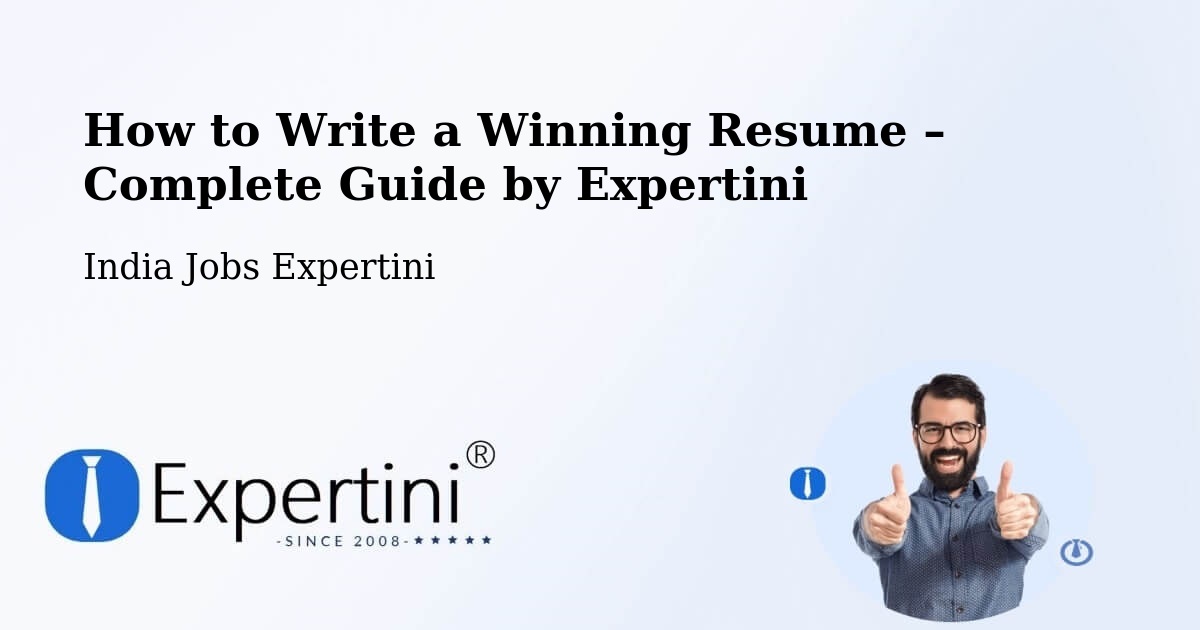 Resume Writing Guide for Job Seekers – Surat - Surat, India Jobs Expertini